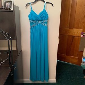 Blue prom dress